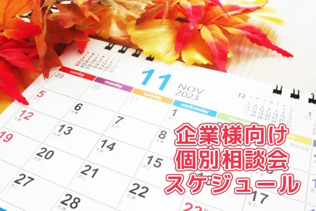 【告知】11月の企業様向け個別相談会スケジュール