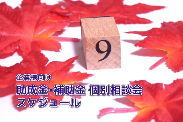 【告知】9月の企業様向け個別相談会スケジュール